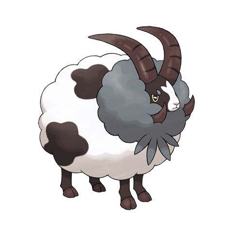 Dubwool - normal type Pokémon #832, official artwork from Pokédex